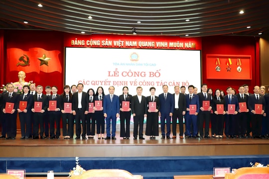 TANDTC công bố các Quyết định bổ nhiệm lãnh đạo cấp Vụ