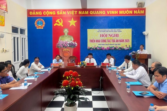 TAND huyện Châu Thành triển khai công tác Tòa án năm 2025