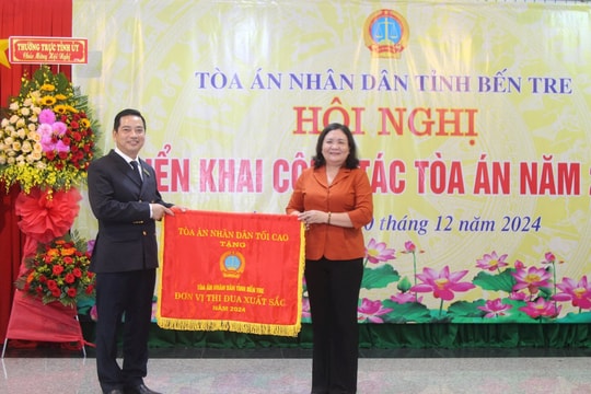 Tòa án nhân dân tỉnh Bến Tre đạt nhiều kết quả nổi bật trong năm 2024