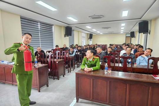 Tuyên truyền pháp luật về an ninh trật tự, phòng cháy chữa cháy