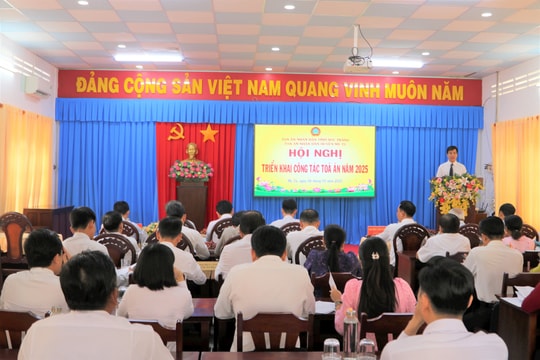 TAND huyện Mỹ Tú triển khai công tác Tòa án năm 2025