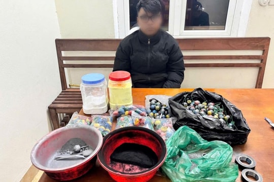 Phát hiện và thu giữ 200 quả pháo nổ tự chế