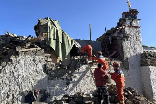 Lãnh đạo Việt Nam gửi điện thăm hỏi về vụ động đất tại Khu tự trị Tây Tạng (Trung Quốc)