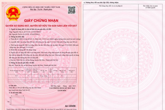 Mã QR trên sổ đỏ mới cung cấp những thông tin gì?
