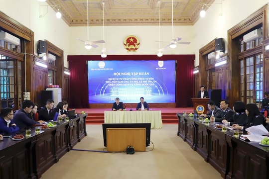 Nhiều tiện ích khi triển khai dịch vụ tư pháp công trực tuyến thu, nộp tạm ứng án phí, lệ phí Tòa án