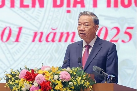 Phát biểu của Tổng Bí thư Tô Lâm tại Hội nghị tổng kết công tác năm 2024, triển khai nhiệm vụ năm 2025 của Chính phủ và chính quyền địa phương