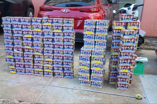 Khởi tố đối tượng vận chuyển pháo hoa nổ trái phép tại Pleiku