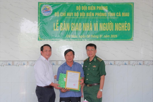 BĐBP Cà Mau bàn giao "Nhà vì người nghèo"