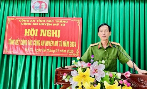 Công an huyện Mỹ Tú tổng kết công tác năm 2024