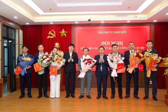 TP Sầm Sơn bổ nhiệm nhiều cán bộ