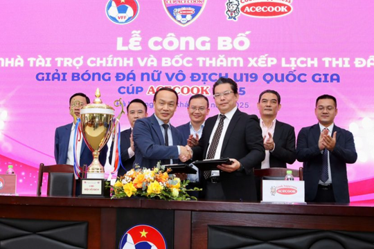 Acecook Việt Nam tiếp tục đồng hành cùng Giải Bóng đá Nữ U19 Quốc gia 2025