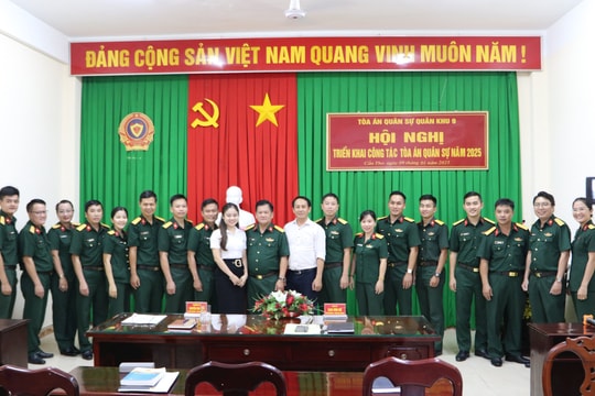 Tòa án quân sự Quân khu 9 triển khai công tác năm 2025