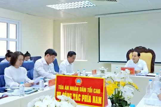 Phó Chánh án TANDTC Nguyễn Quốc Đoàn làm việc với Vụ Công tác phía Nam