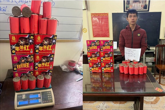 Nam Định: Bắt nhiều vụ vận chuyển pháo nổ trái phép dịp cận Tết