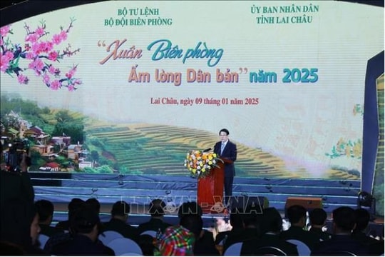 Chủ tịch nước Lương Cường dự chương trình 'Xuân Biên phòng ấm lòng dân bản'