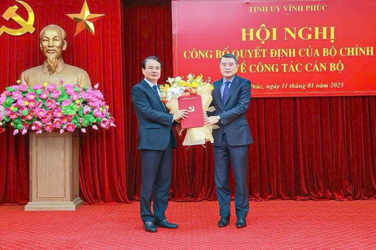 Đồng chí Đặng Xuân Phong giữ chức Bí thư Tỉnh ủy Vĩnh Phúc