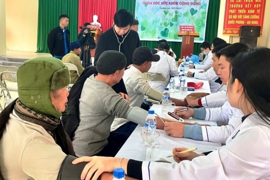 Khám bệnh, cấp phát thuốc miễn phí cho người dân huyện biên giới Mường Lát