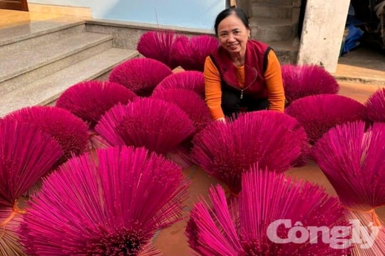 Làng hương Đông Khê hối hả vào vụ Tết