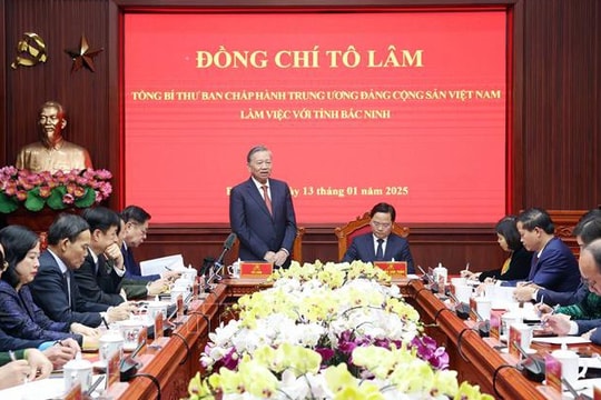 Tổng Bí thư Tô Lâm thăm và làm việc với tỉnh Bắc Ninh