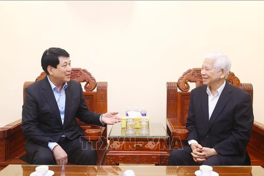 Chủ tịch nước Lương Cường chúc Tết các đồng chí nguyên lãnh đạo Đảng, Nhà nước