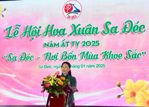 Khai mạc Lễ hội hoa xuân TP Sa Đéc năm 2025