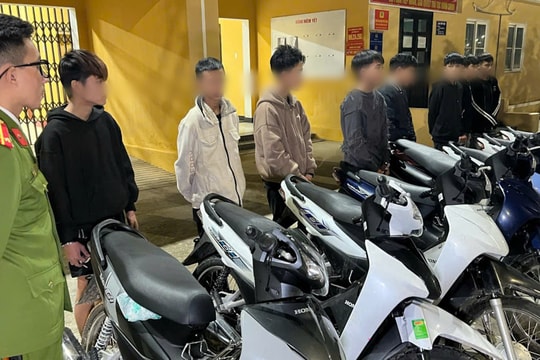 Nhóm thanh thiếu niên thực hiện 10 vụ trộm xe máy sa lưới