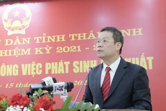 Ông Nguyễn Mạnh Hùng được bầu giữ chức vụ Chủ tịch UBND tỉnh Thái Bình