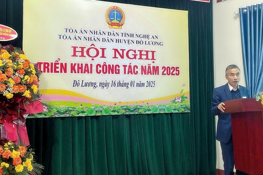 TAND huyện Đô Lương tổ chức Hội nghị triển khai công tác năm 2025