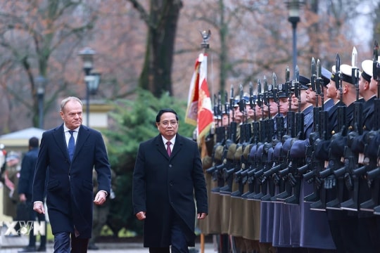 Lễ đón Thủ tướng Phạm Minh Chính thăm chính thức Ba Lan