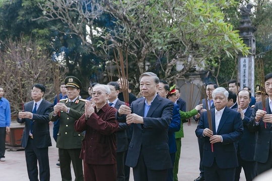 Tổng Bí thư Tô Lâm thăm, làm việc và chúc Tết tại tỉnh Nam Định