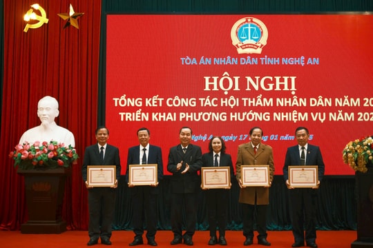TAND tỉnh Nghệ An tổng kết công tác Hội thẩm nhân dân năm 2024
