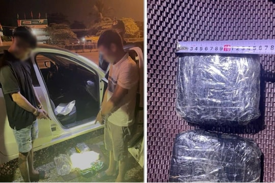 Bắt quả tang hai đối tượng vận chuyển ma túy liên tỉnh