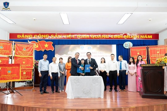 TAND Quận 7 ký kết hợp tác với Trường Đại học Nguyễn Tất Thành