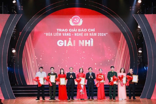 Phóng viên Báo Công lý đạt giải Nhì-Giải Báo chí “Búa liềm vàng Nghệ An 2024”