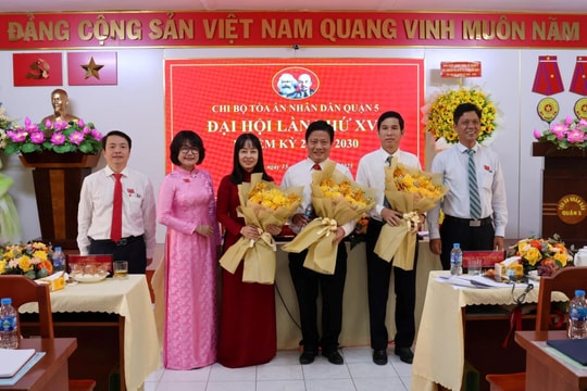 TAND Quận 5 tổ chức thành công Đại hội điểm Chi bộ cơ sở, nhiệm kỳ 2025-2030