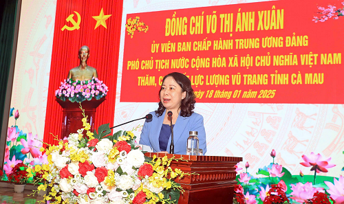 Phó Chủ tịch nước thăm, chúc Tết tại Cà Mau