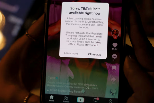 TikTok chính thức ngừng hoạt động tại Mỹ