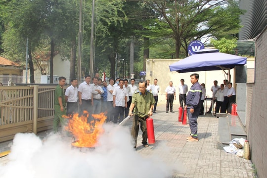 Vụ Công tác phía Nam TANDTC tổ chức tập huấn công tác phòng cháy, chữa cháy