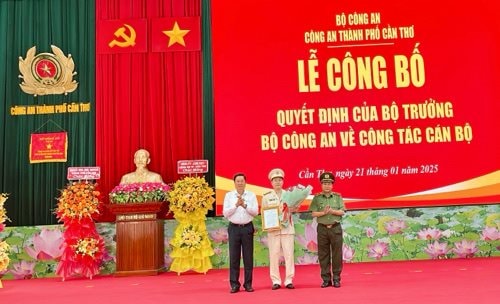 Công an TP Cần Thơ có tân Phó Giám đốc