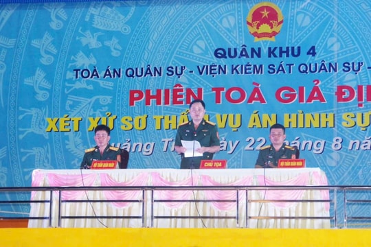 Tòa án quân sự Quân khu 4: Hiệu quả từ việc tuyên truyền phổ biến pháp luật