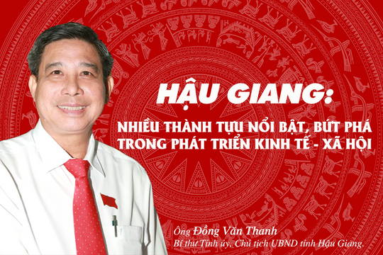 Hậu Giang: Nhiều thành tựu nổi bật, bứt phá trong phát triển kinh tế - xã hội
