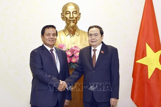 Chủ tịch Quốc hội Trần Thanh Mẫn tiếp khách quốc tế