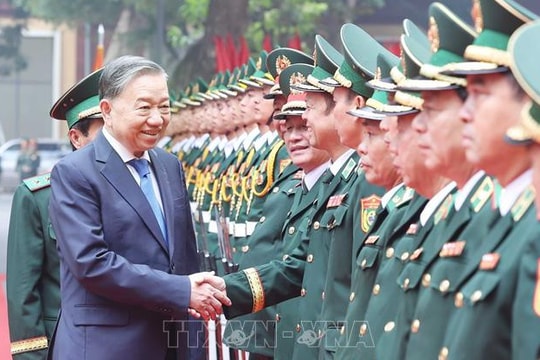 Tổng Bí thư Tô Lâm thăm, làm việc tại Bộ Tư lệnh Bộ đội Biên phòng