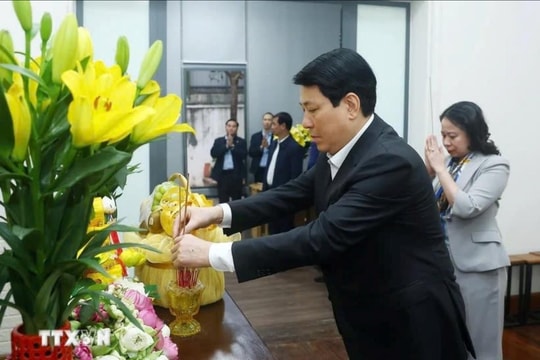 Chủ tịch nước Lương Cường chúc Tết, tri ân nguyên lãnh đạo Đảng, Nhà nước