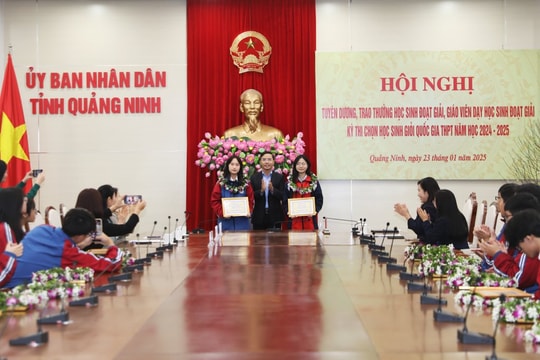 Quảng Ninh tuyên dương, trao thưởng học sinh đoạt giải kỳ thi học sinh giỏi Quốc gia
