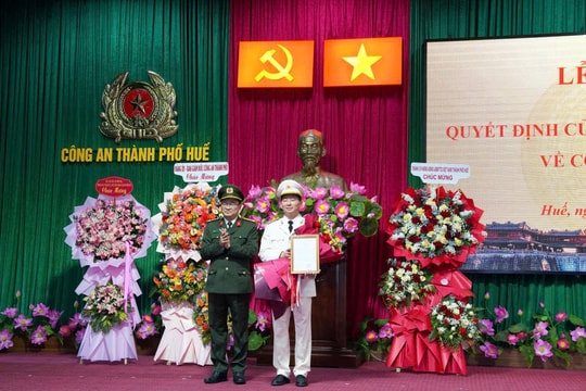 Bổ nhiệm Phó Giám đốc Công an TP.Huế