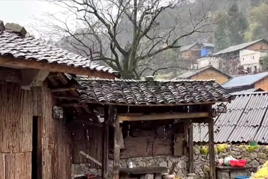 Tuyết rơi trên Cao nguyên đá Đồng Văn