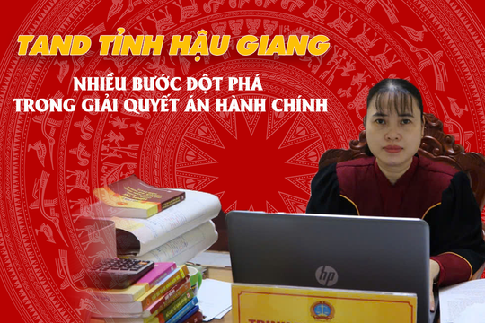 TAND tỉnh Hậu Giang: Nhiều bước đột phá trong giải quyết án hành chính