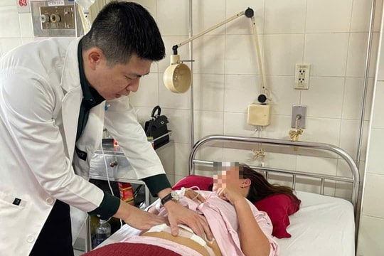 Kịp thời cứu bệnh nhân bị xương cá đâm thủng ruột trong đêm giao thừa