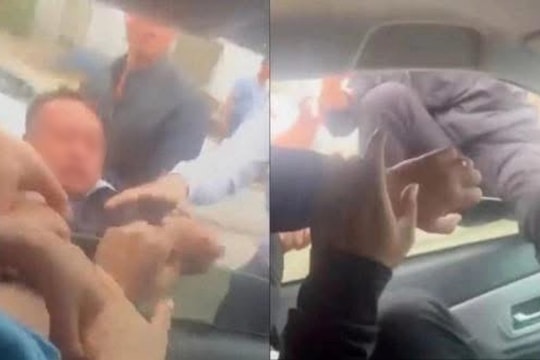 Tạm giữ hai đối tượng hành hung tài xế ô tô ở bến phà